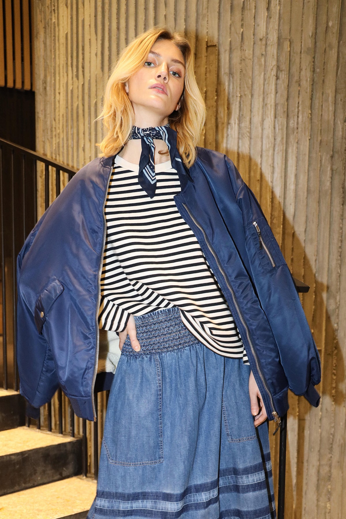 LilaLL Bomber Jakke - Navy