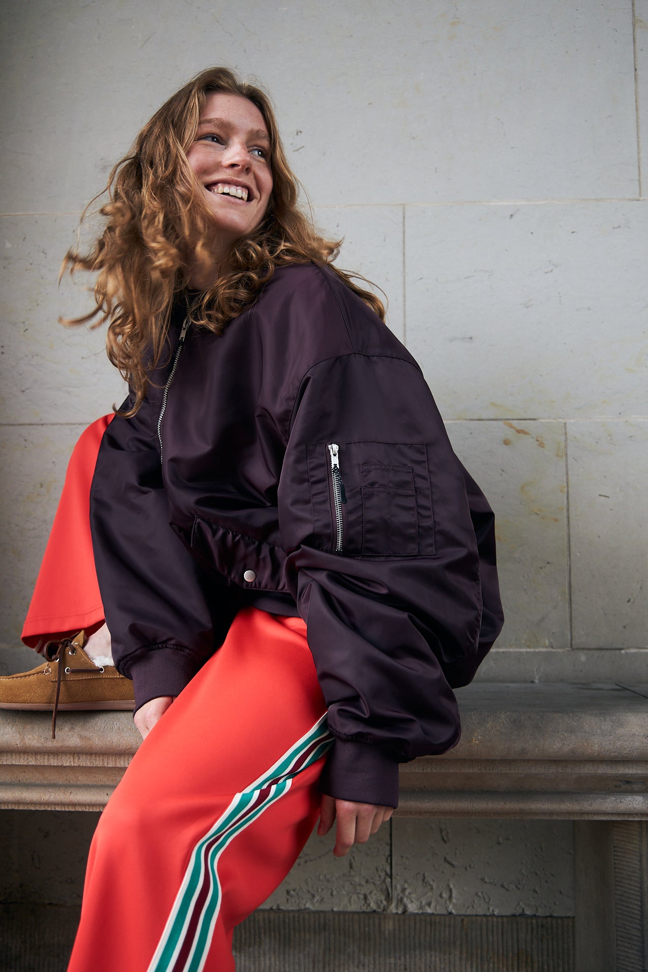 LilaLL Bomber Jakke - Bordeaux