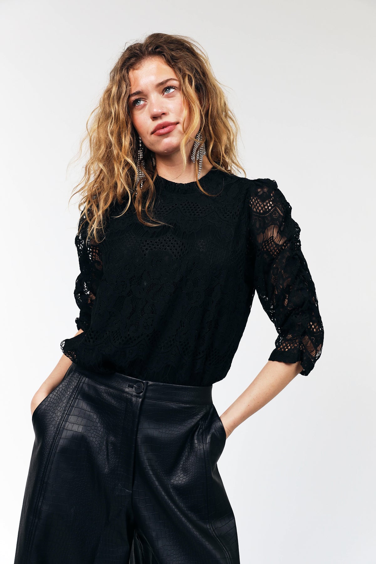 Lollys Laundry LilouLL Bluse Blouse Sort