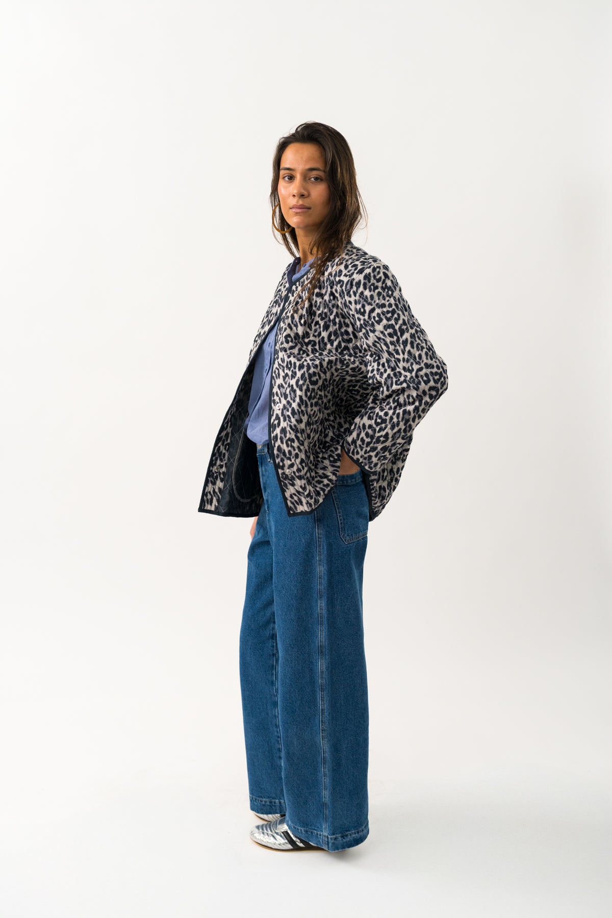 Lollys Laundry LilyLL Quilted Jakke Jacket Leopardprint