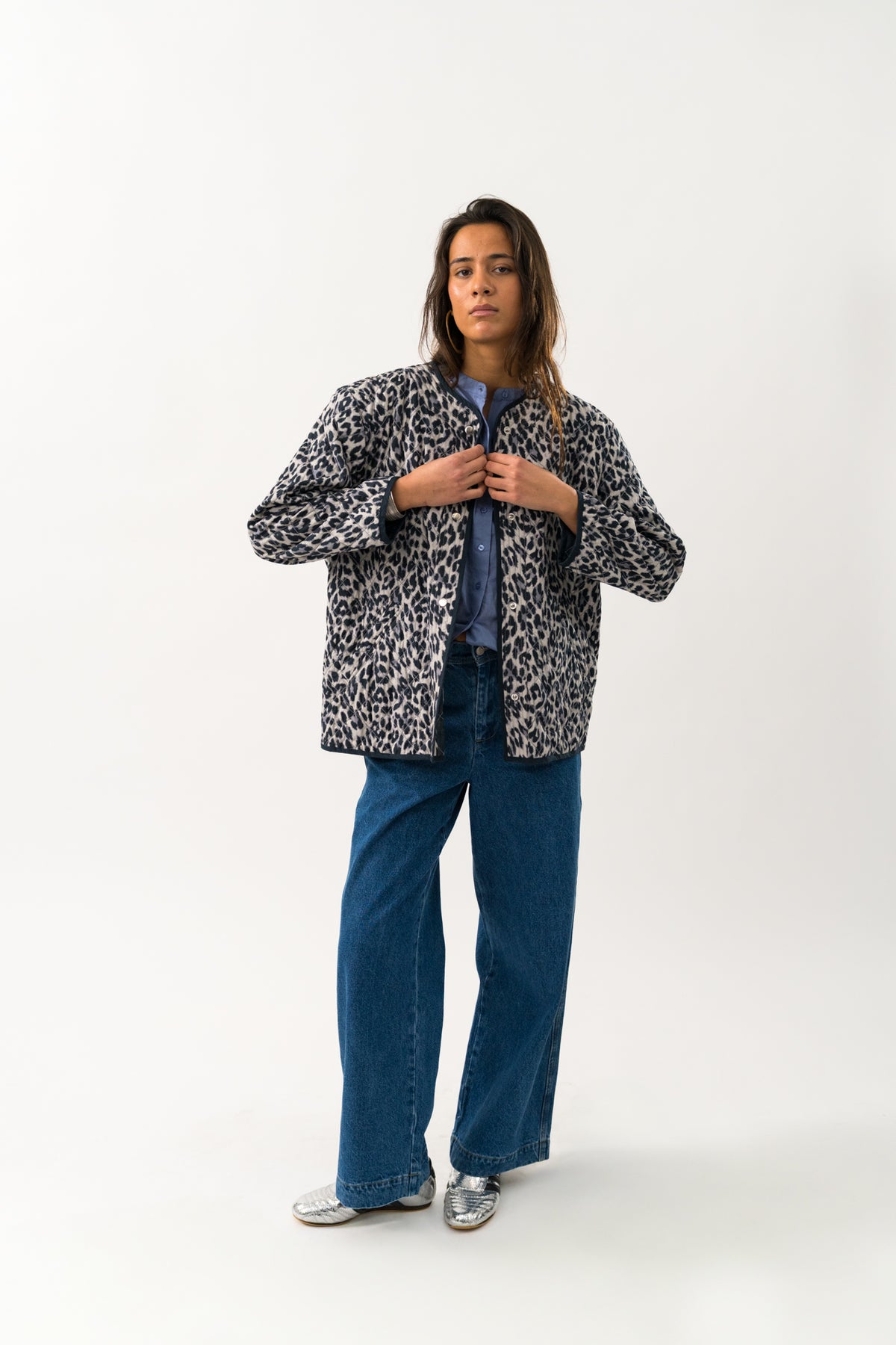 Lollys Laundry LilyLL Quilted Jakke Jacket Leopardprint