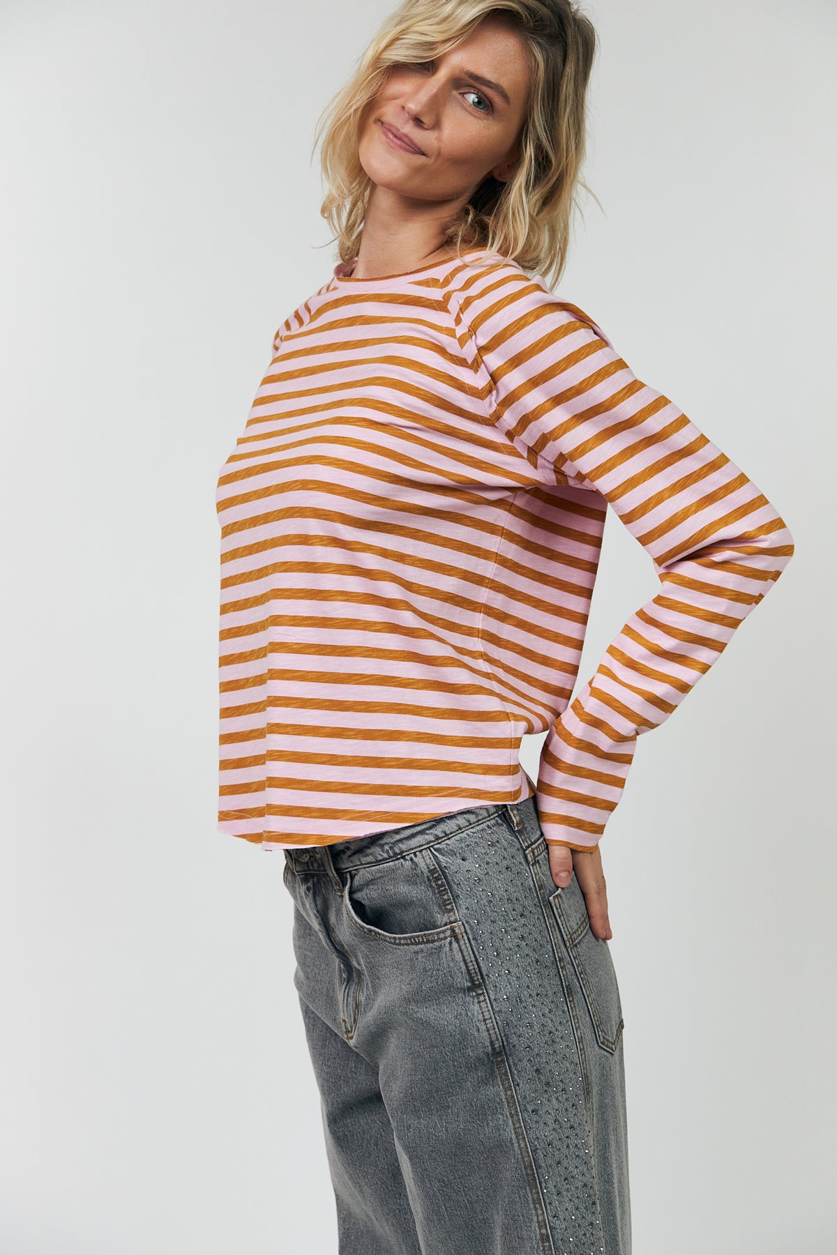 Lollys Laundry LivaLL langærmet T-Shirt T-shirt Lyserød