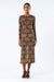 LoganLL Maxi Dress LS - Leopard Print