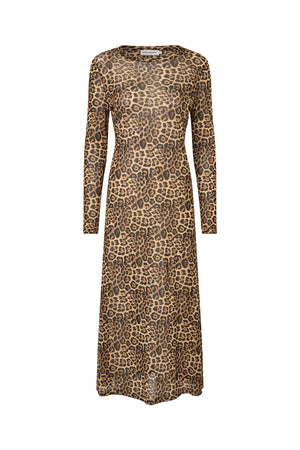 Lollys Laundry LoganLL Maxi Dress LS Dress Leopardprint