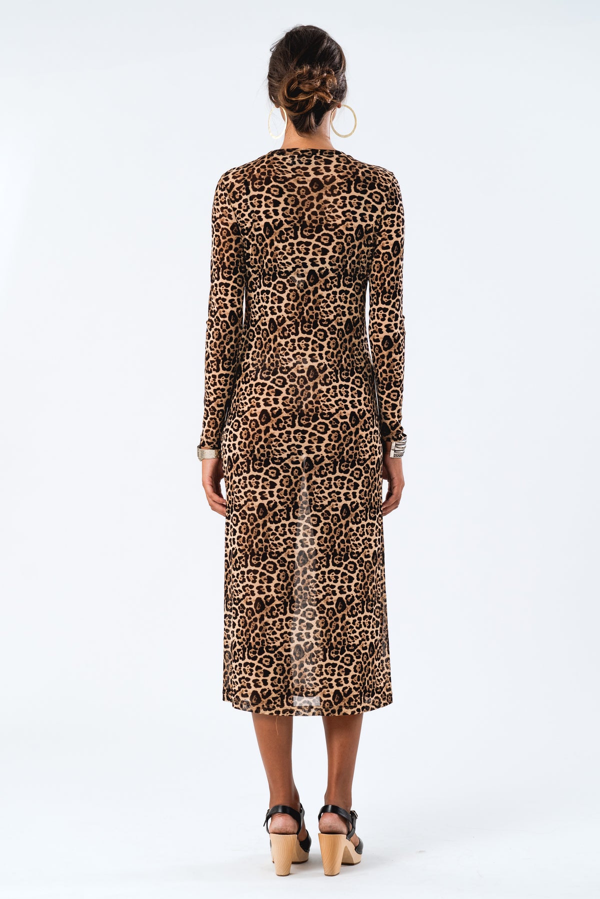 Lollys Laundry LoganLL Maxi Dress LS Dress Leopardprint