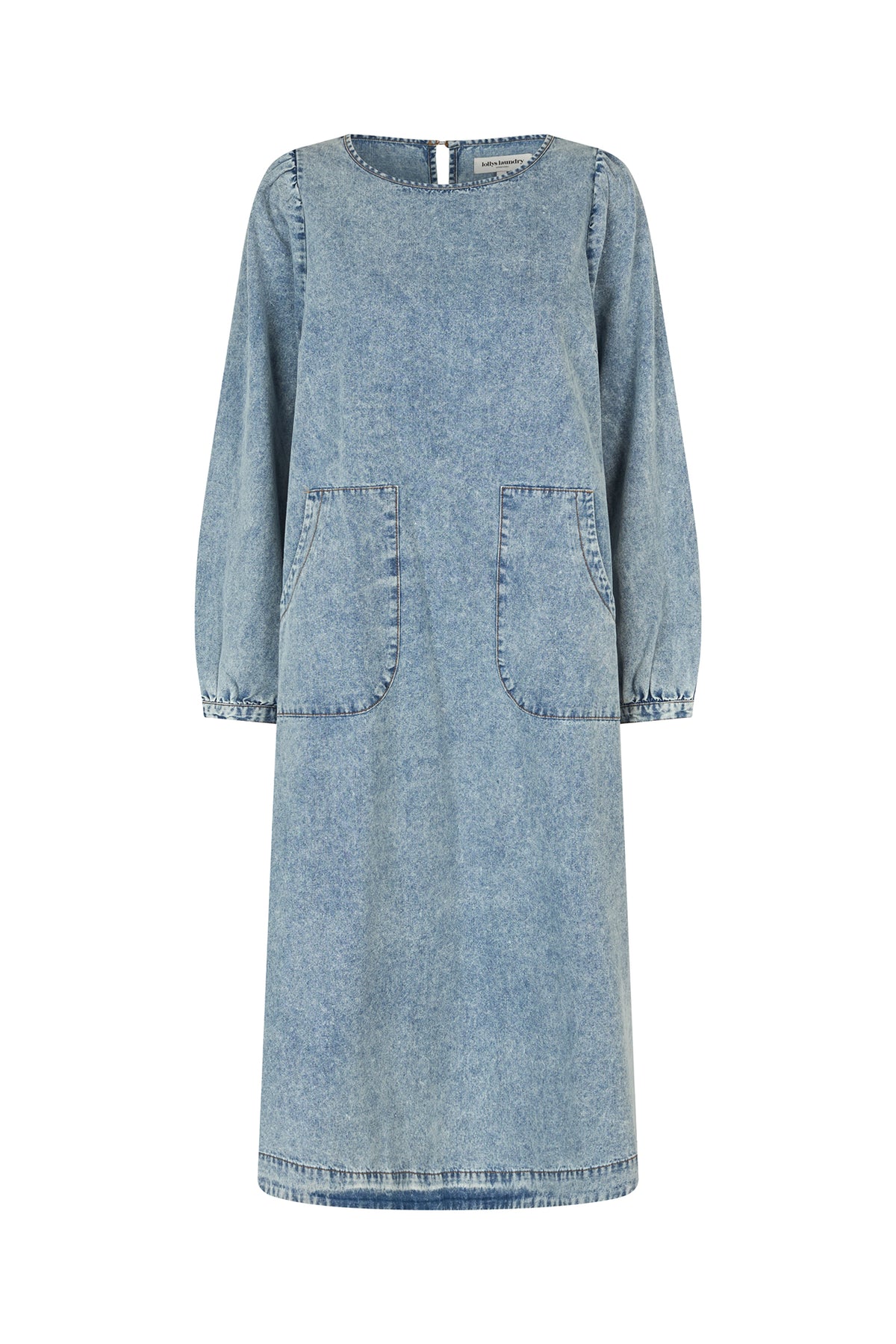 LucasLL Midi Kjole - Blå denim