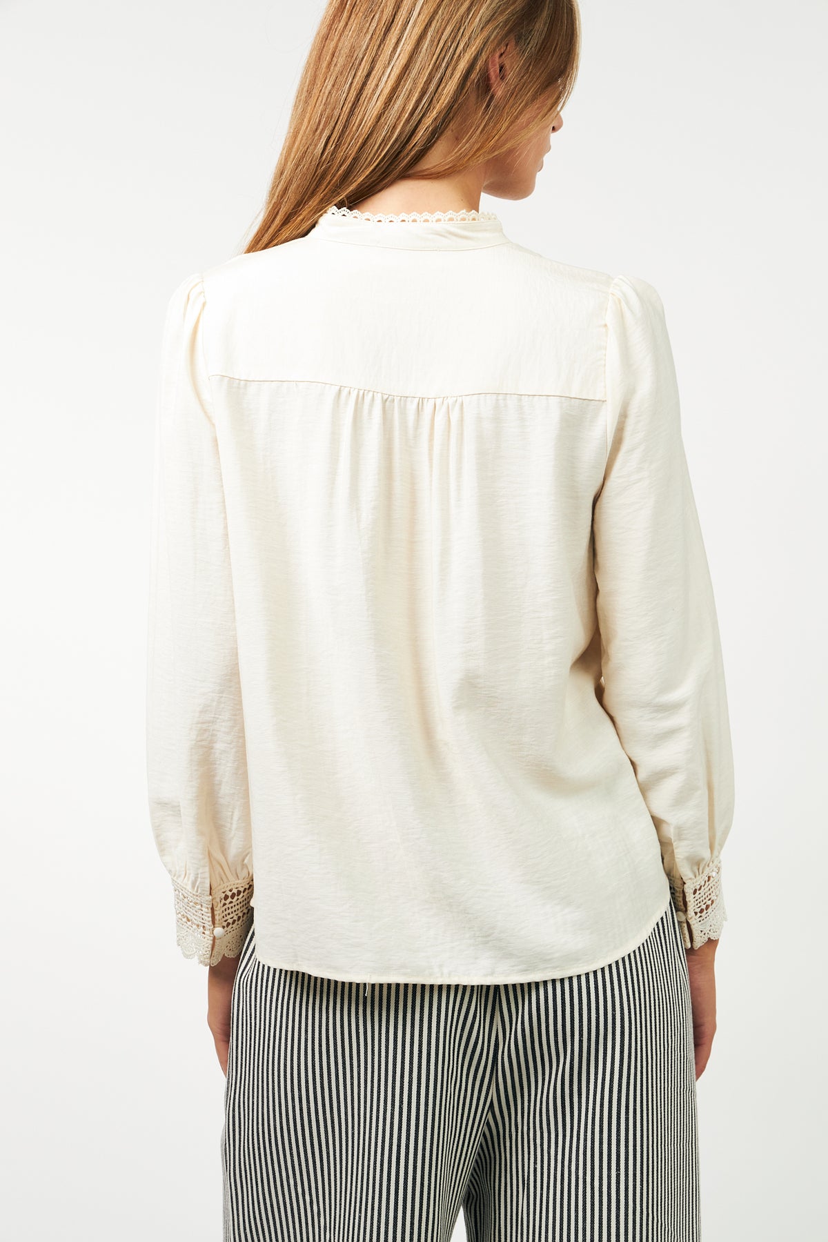 Lollys Laundry LuceLL Skjorte Shirt Creme