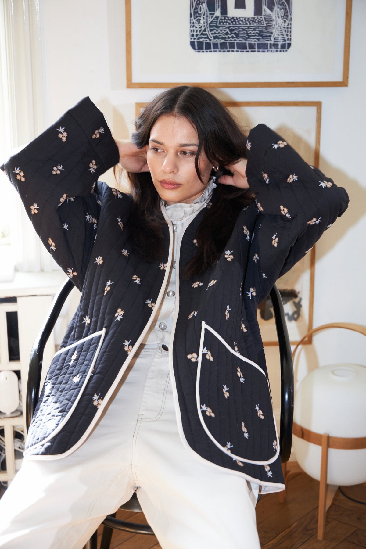 Lollys Laundry LuluLL Jacket 3/4 Jacket Sort