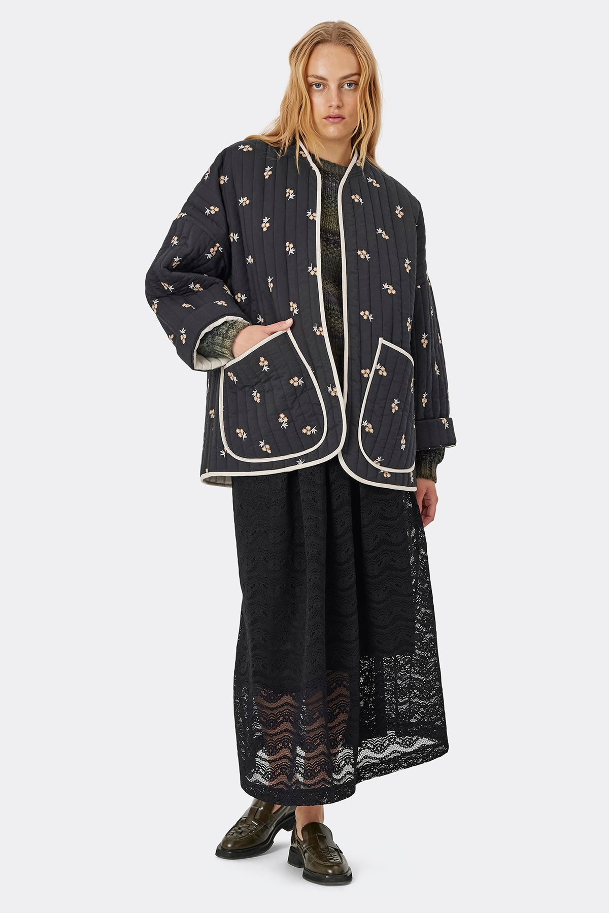 Lollys Laundry LuluLL Jacket 3/4 Jacket Sort