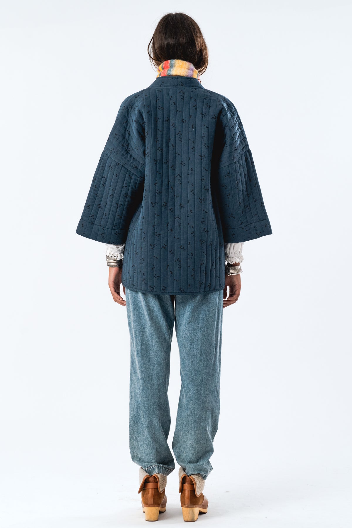 Lollys Laundry LuluLL Jacket 3/4 Kimono Mørkeblå