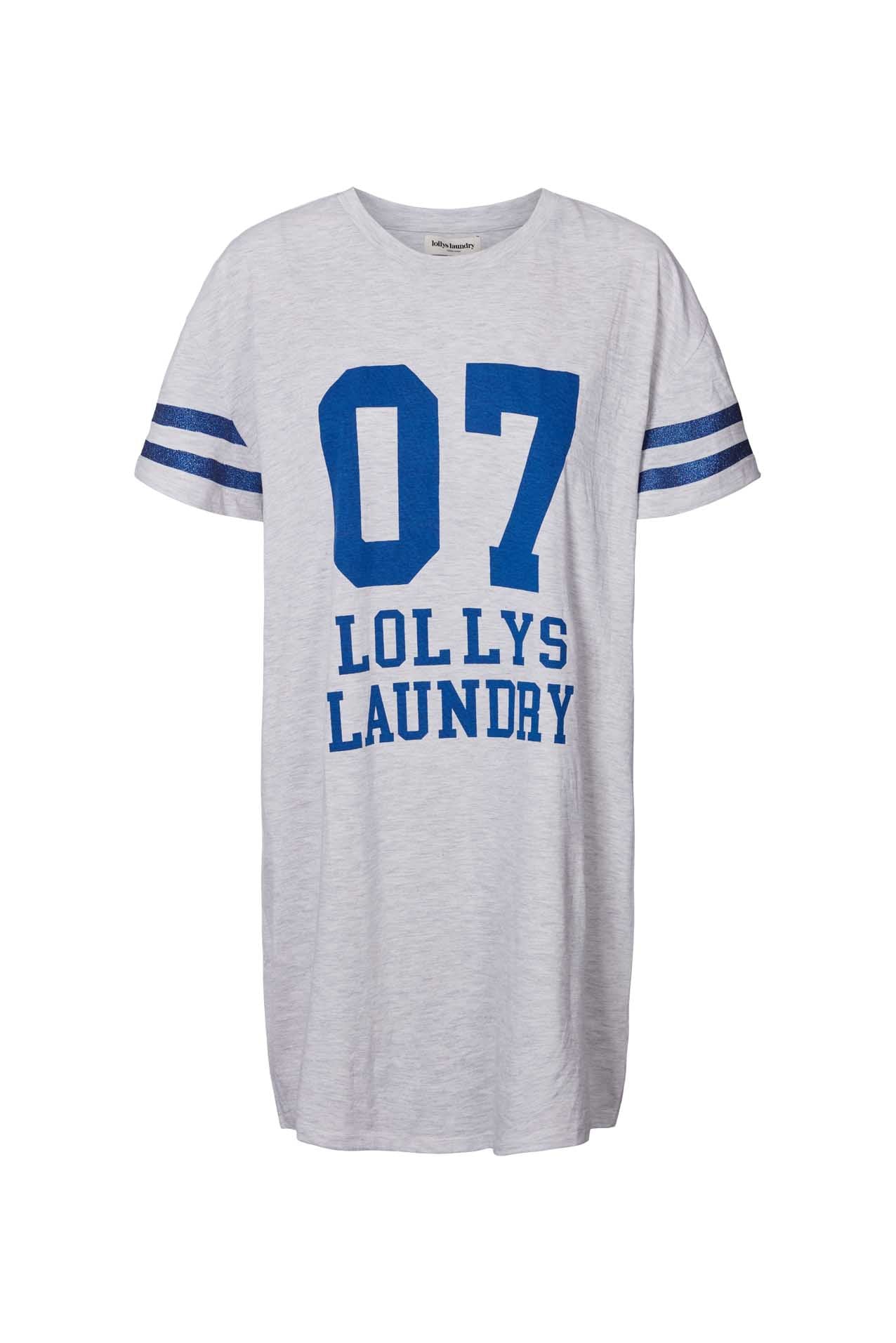 Lollys Laundry Lumias Tee Top 13 Light Grey Melange