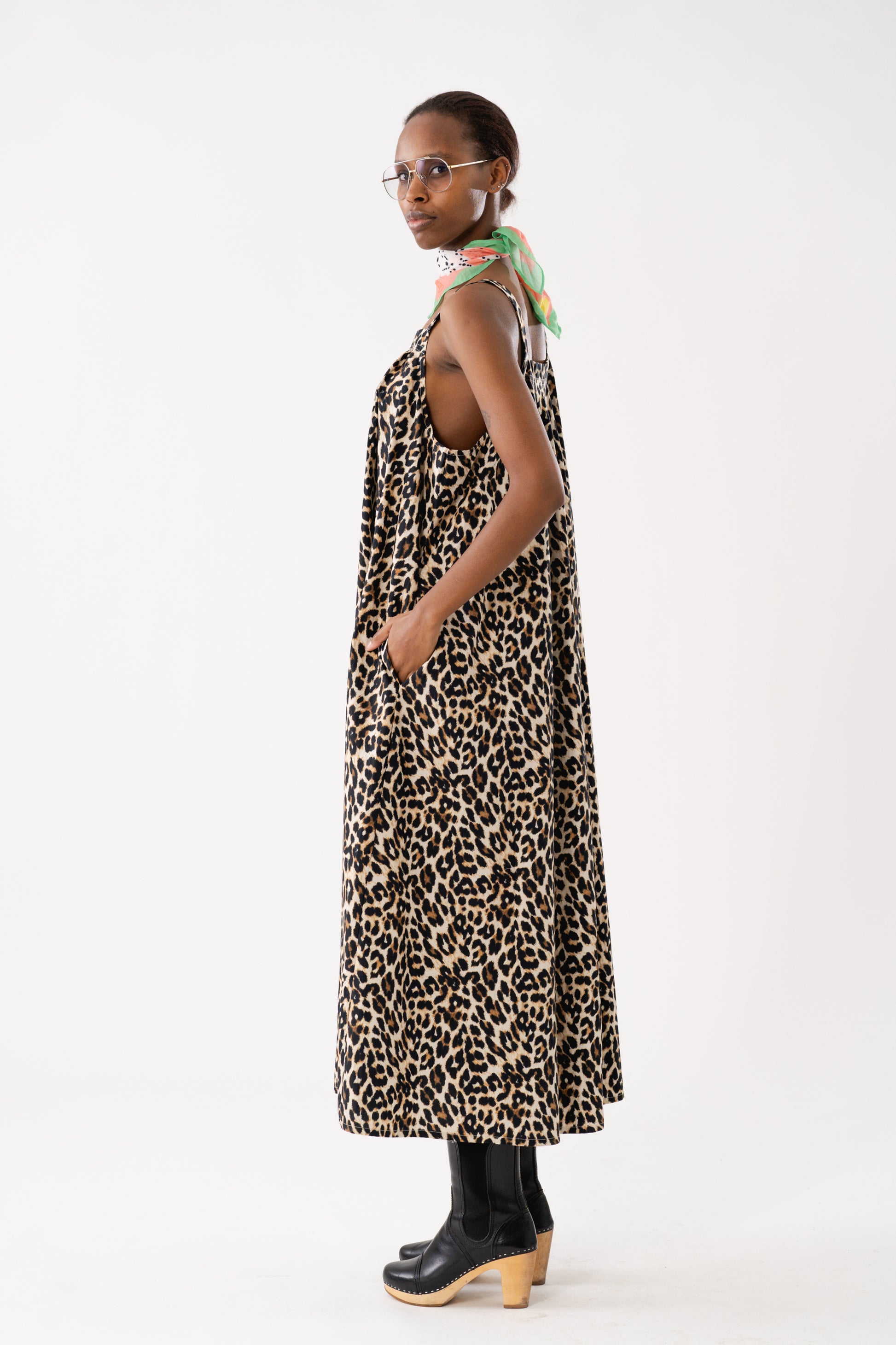 Lollys Laundry LungoLL Maxi Dress SL Dress 72 Leopard Print