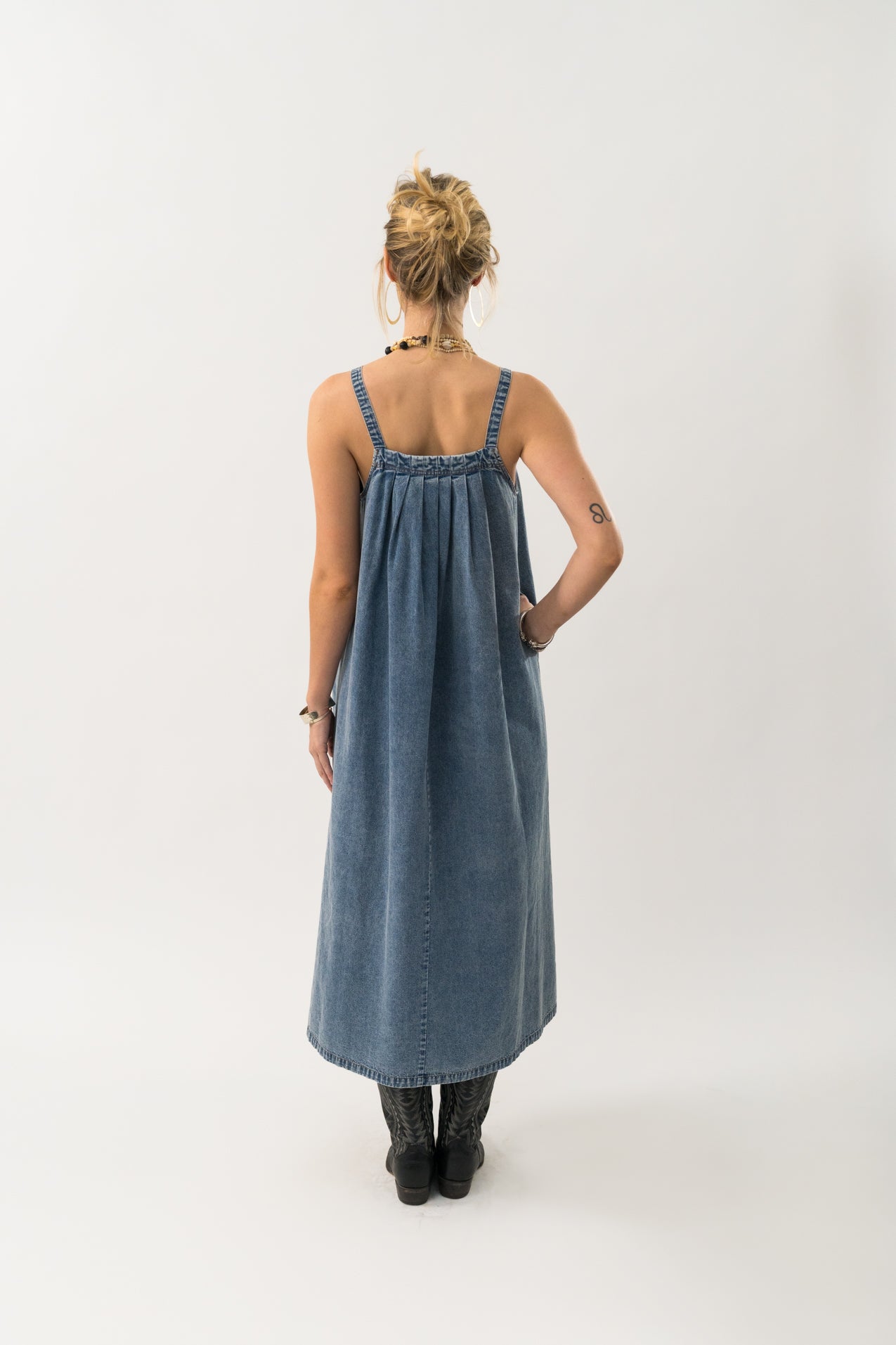 Lollys Laundry LungoLL Maxi Kjole Dress 100 Washed Denim