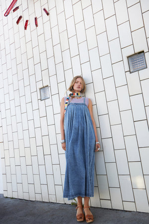Lollys Laundry LungoLL Maxi Kjole Dress 100 Washed Denim