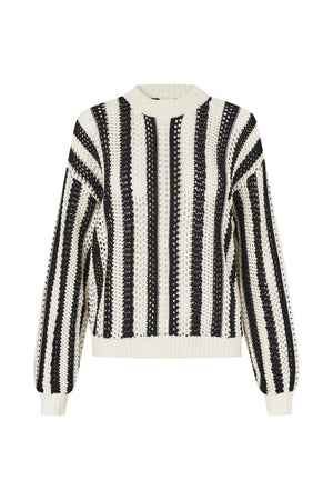 Lollys Laundry LusaLL Striktrøje Jumper Sort