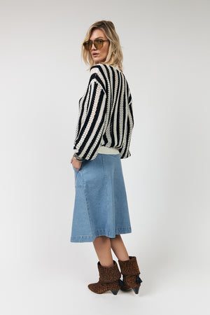 Lollys Laundry LusaLL Striktrøje Jumper 99 Black