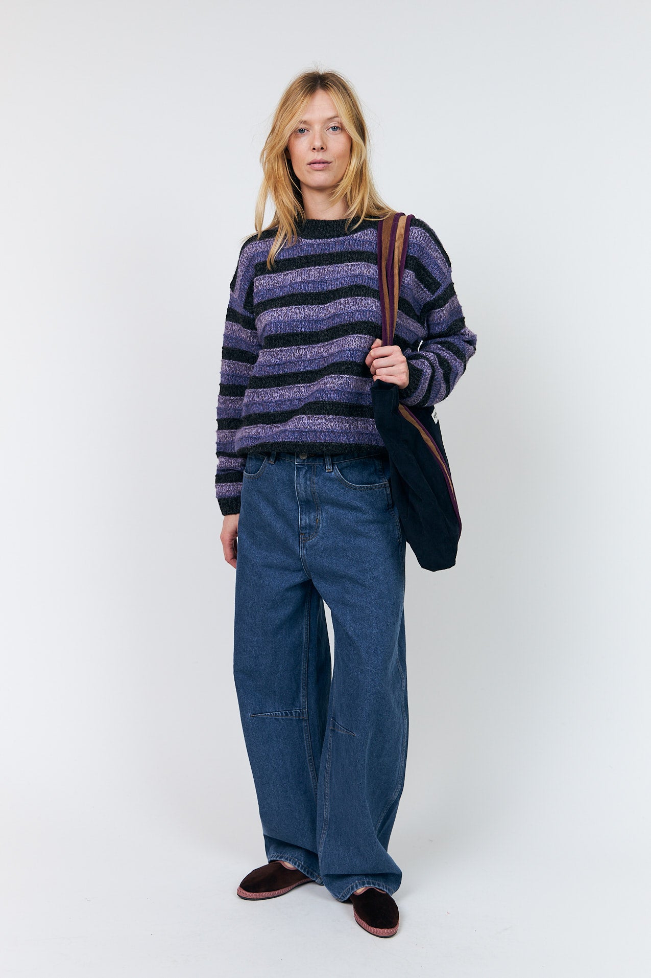 Lollys Laundry MacieLL Strikpullover Jumper Lavendel