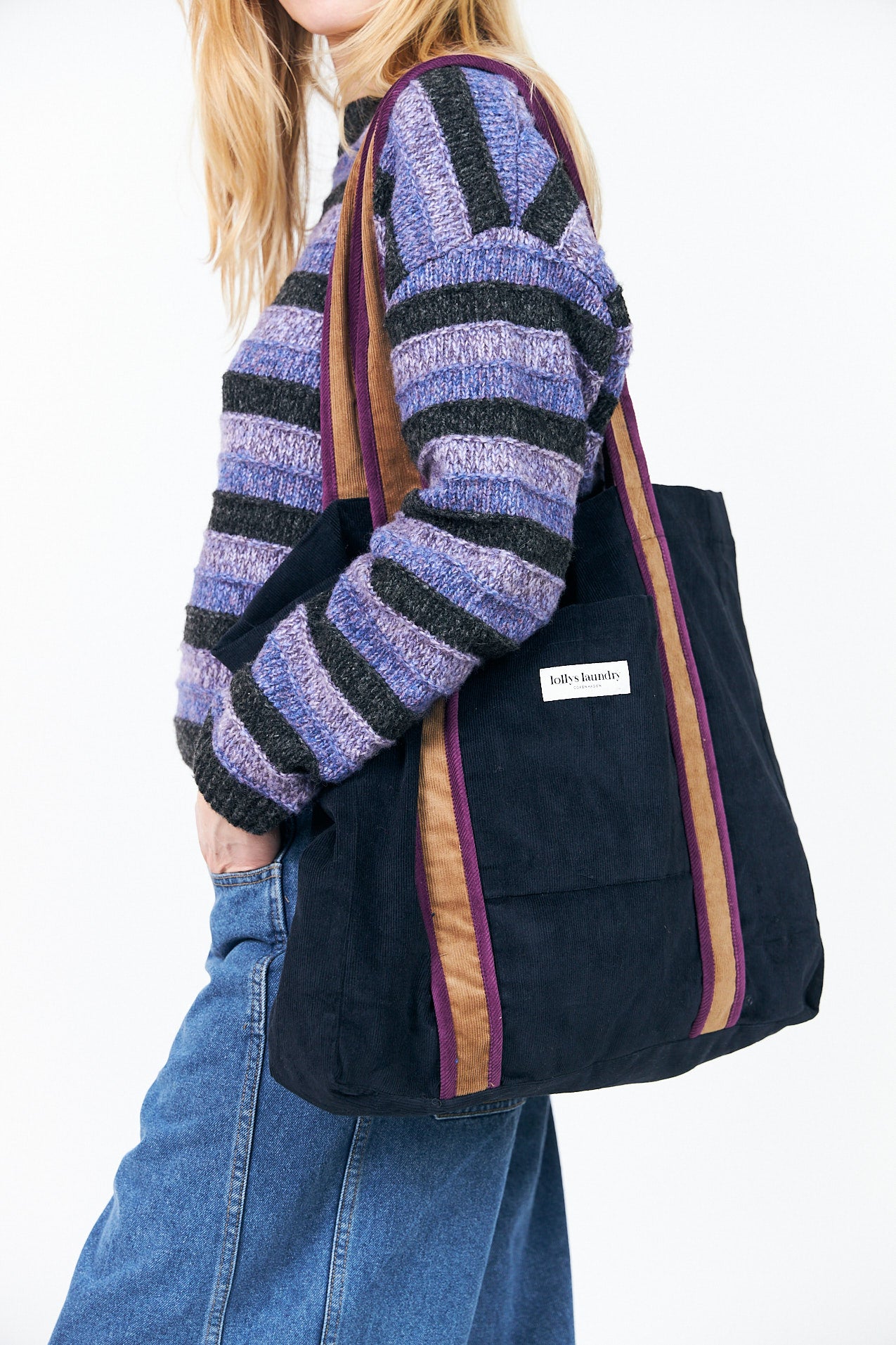 Lollys Laundry MacieLL Strikpullover Jumper Lavendel