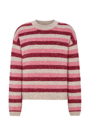 Lollys Laundry MacieLL Strikpullover Jumper Pink