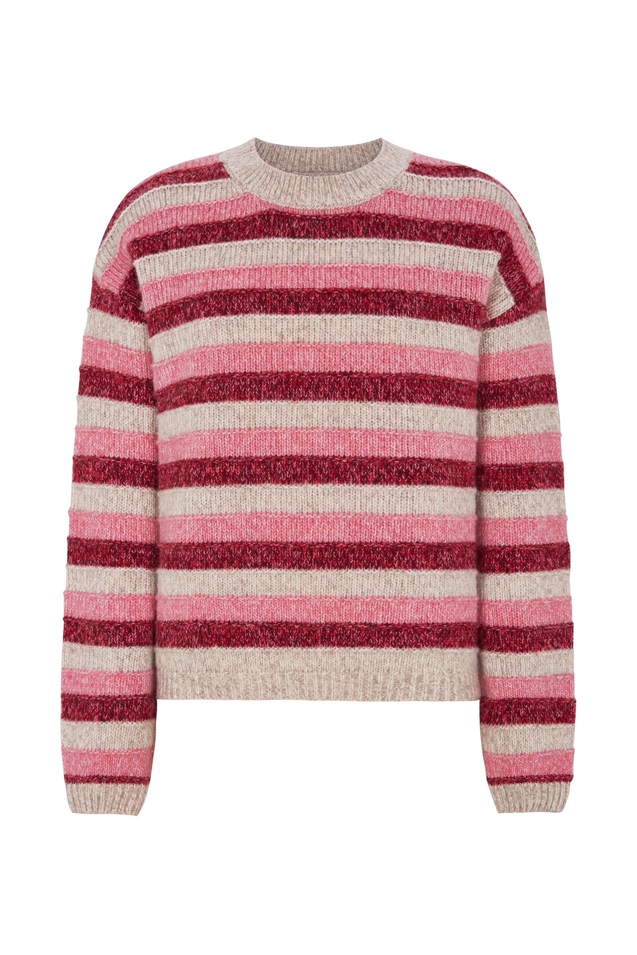 Lollys Laundry MacieLL Strikpullover Jumper Pink