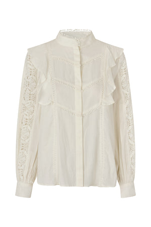 Lollys Laundry MajaLL Shirt LS Shirt Creme