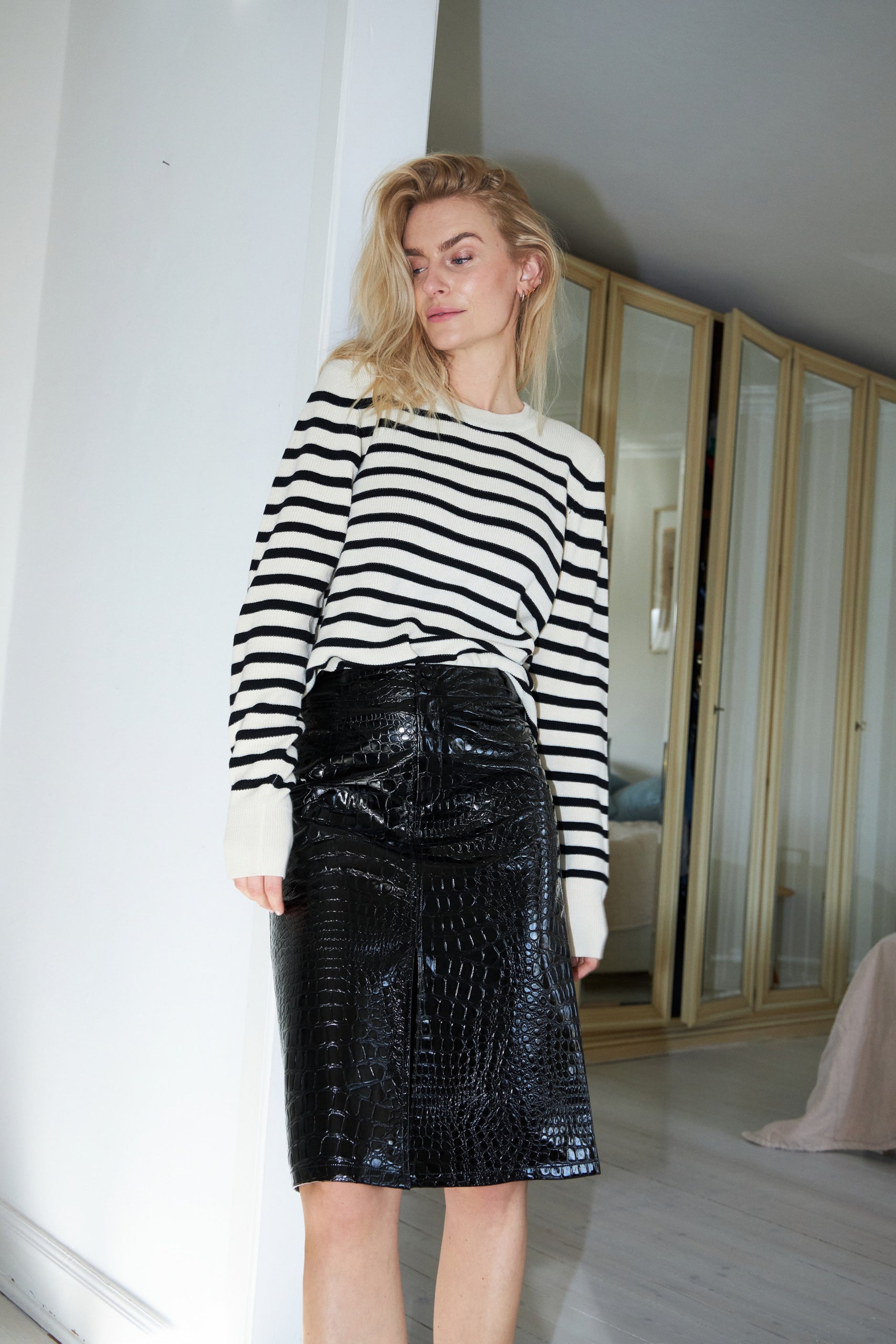Lollys Laundry MarikkaLL Midi Skirt Skirt 99 Black