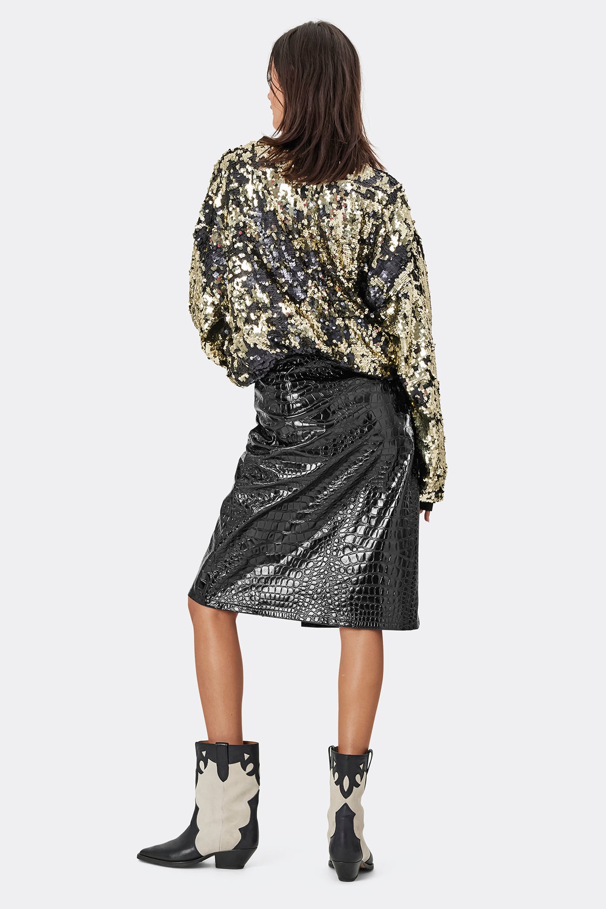 Lollys Laundry MarikkaLL Midi Skirt Skirt Sort