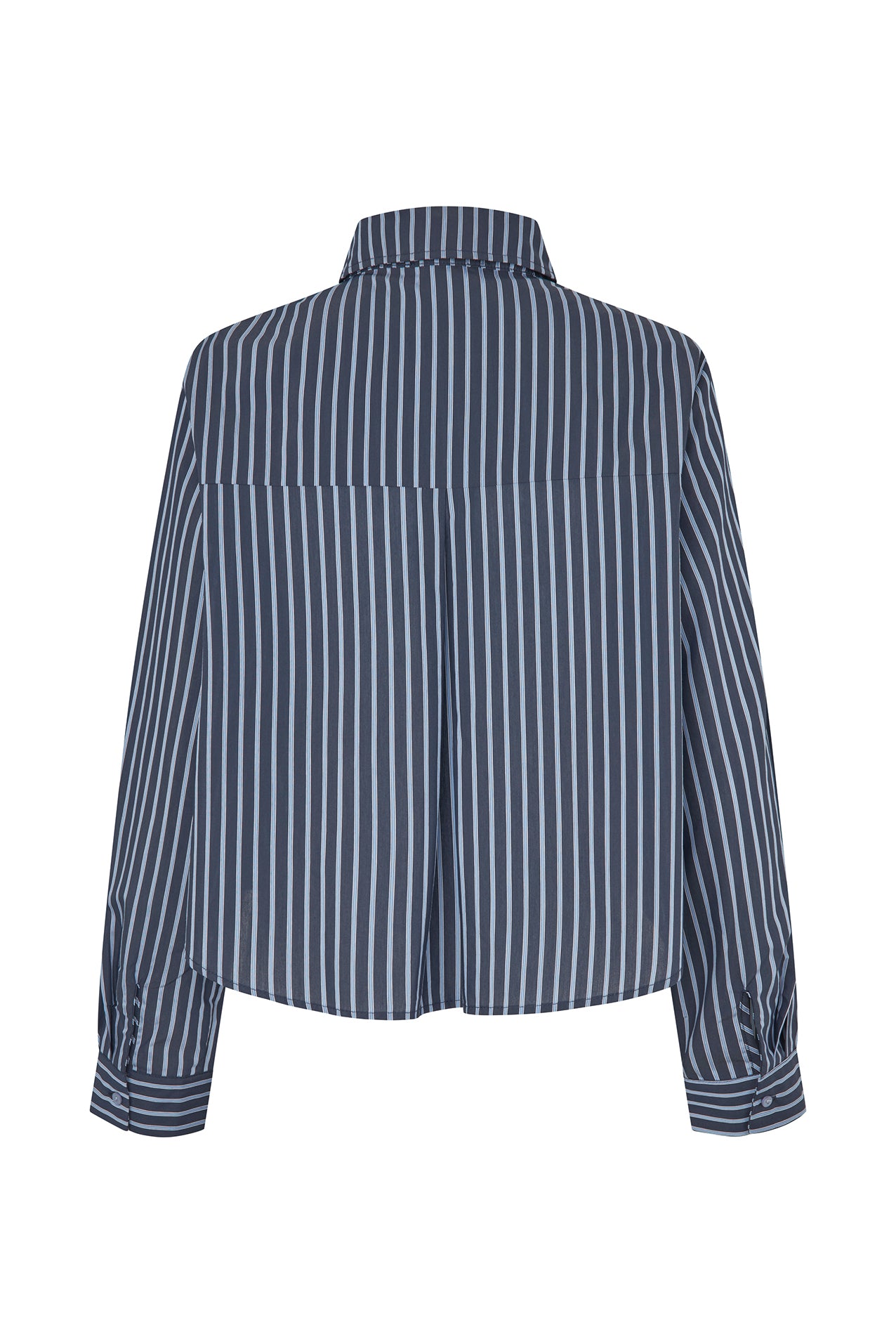 Lollys Laundry MarinaLL Cropped Skjorte Shirt Mørkeblå