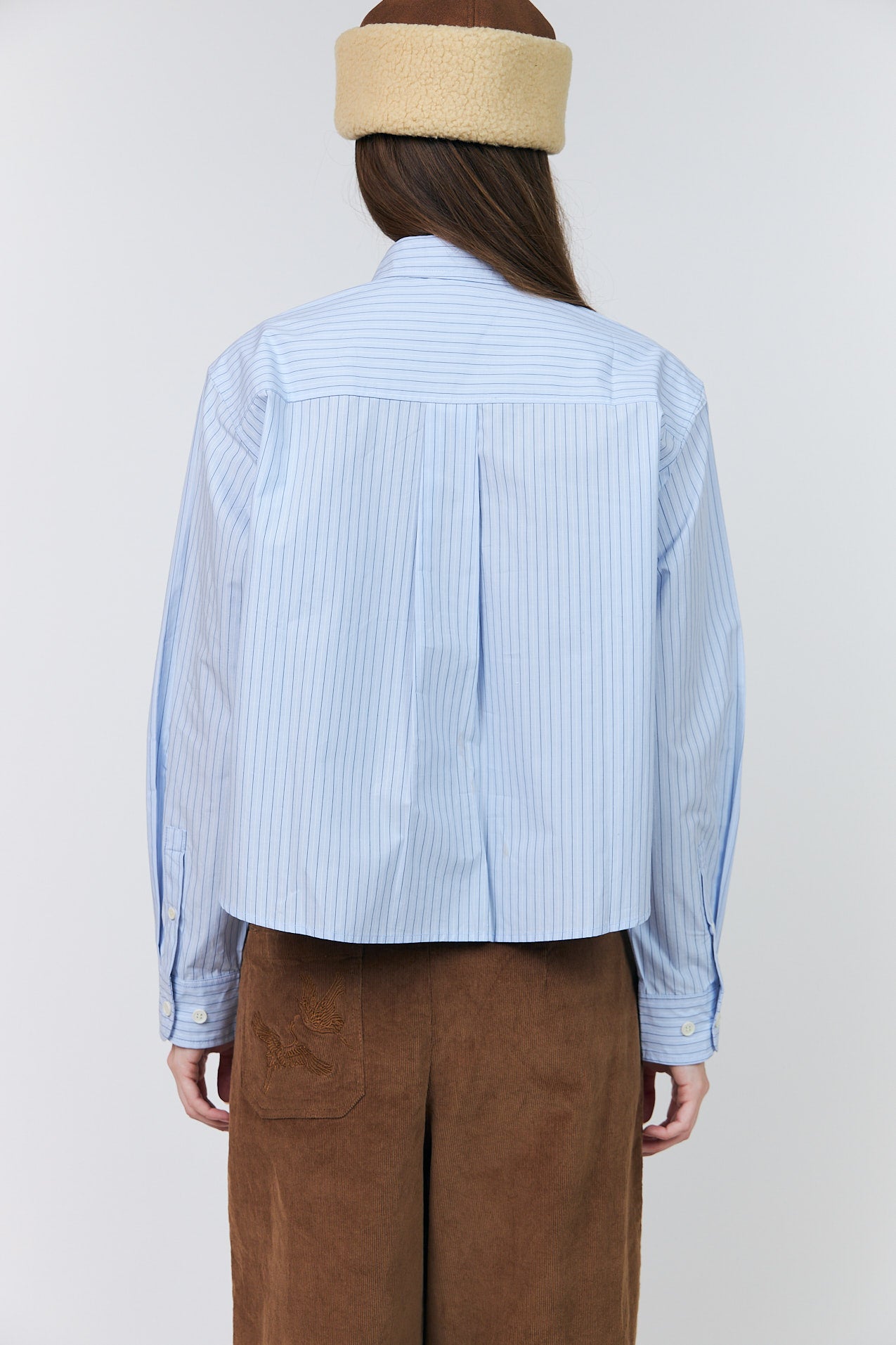 Lollys Laundry MarinaLL Cropped Skjorte Shirt Lyseblå