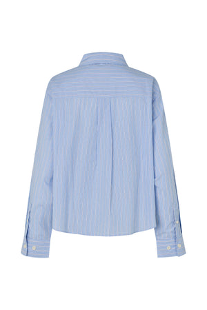 Lollys Laundry MarinaLL Cropped Skjorte Shirt Lyseblå