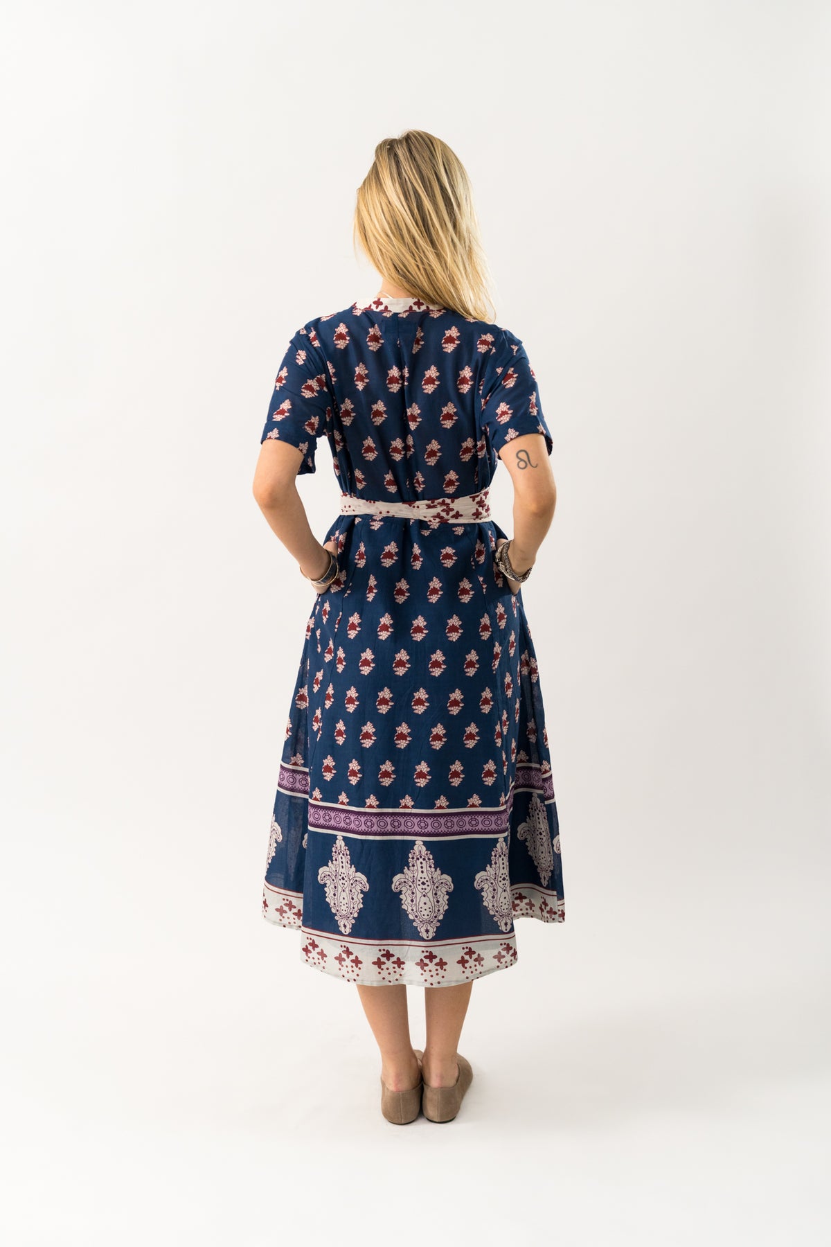 Lollys Laundry MataLL Midi Kjole Dress Mørkeblå