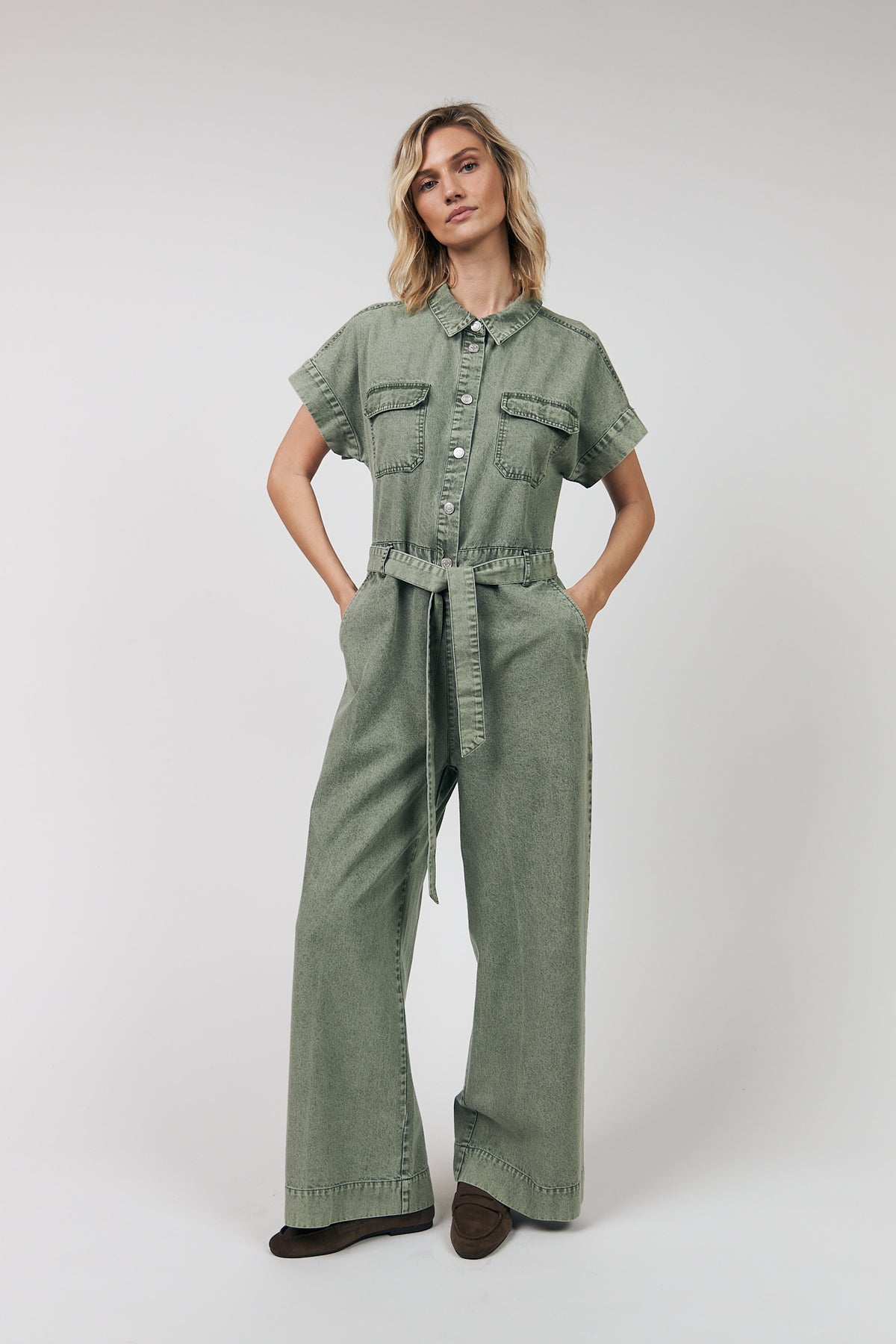 Lollys Laundry MathildeLL Jumpsuit Jumpsuit Støvet grøn