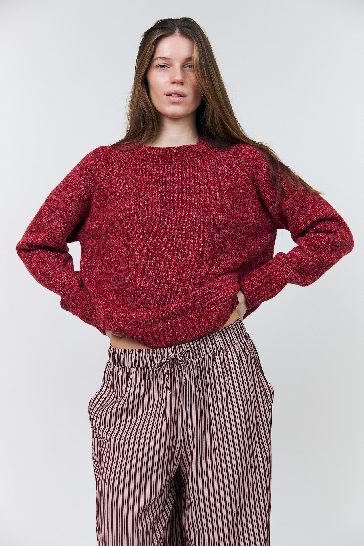 Lollys Laundry MinaLL Striktrøje Jumper Pink