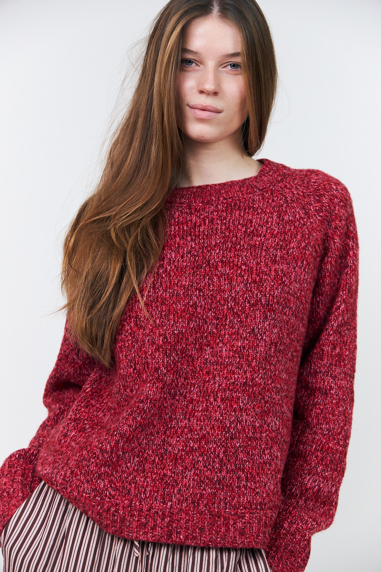 Lollys Laundry MinaLL Striktrøje Jumper Pink