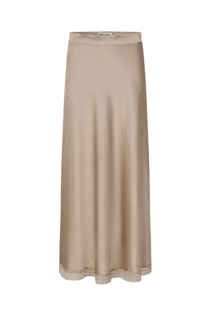 Lollys Laundry MioLL Midi Nederdel Skirt Beige