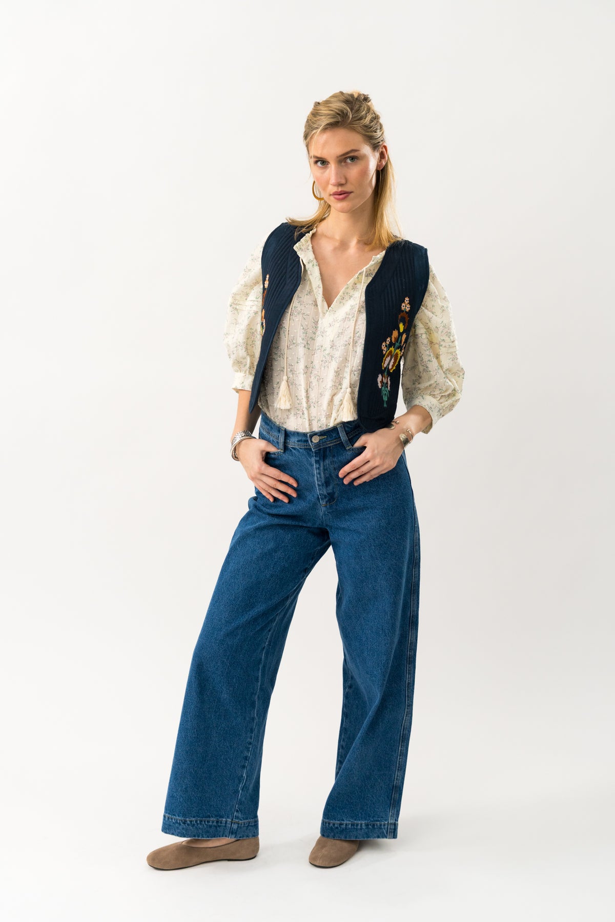 Lollys Laundry MistLL Vest Vest Mørkeblå