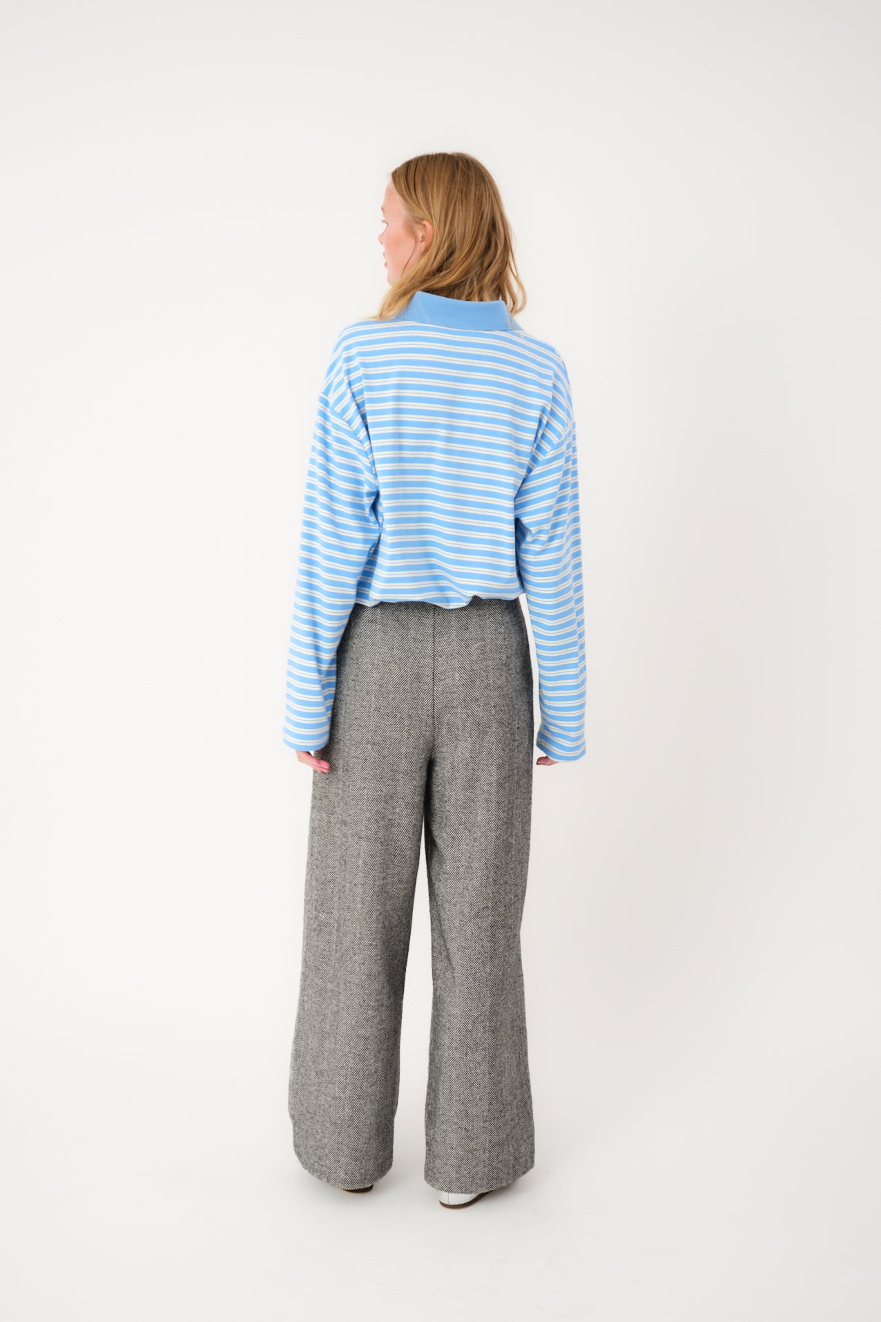 Lollys Laundry MobyLL Polo Sweatshirt 22 Light Blue