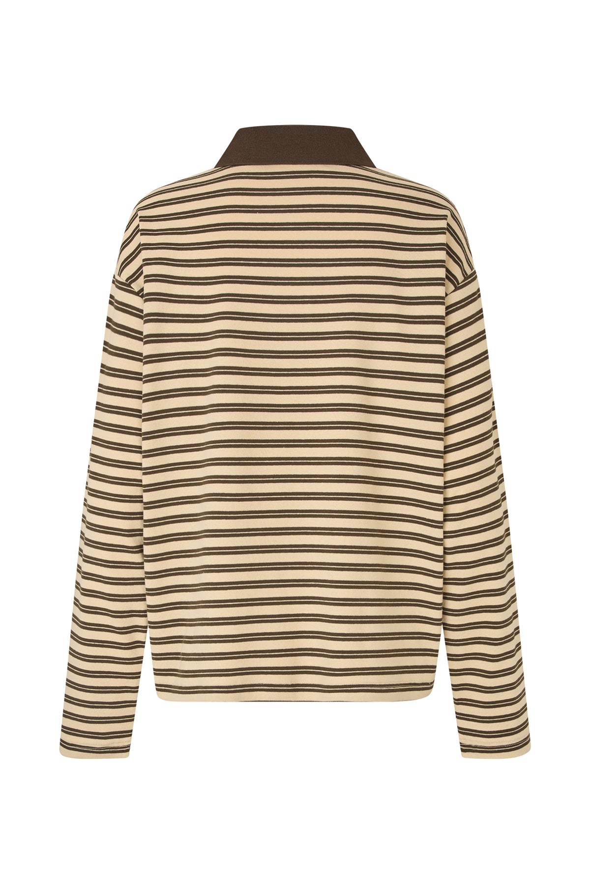 Lollys Laundry MobyLL Polo T-Shirt Sweatshirt Mørkebrun