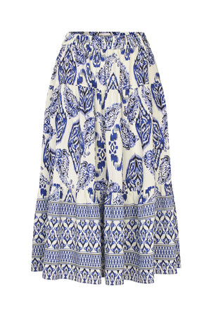 Lollys Laundry MorningLL Midi Nederdel Skirt Blå