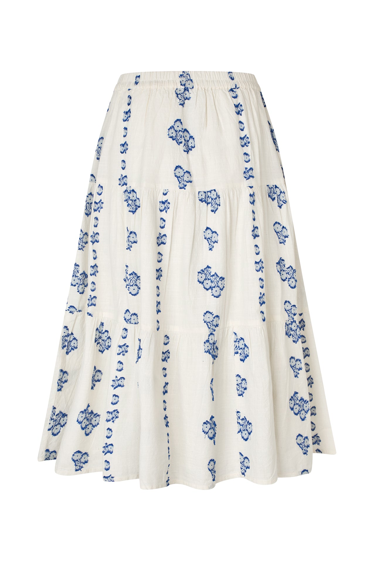 Lollys Laundry MorningLL Midi Nederdel Skirt 02 Creme