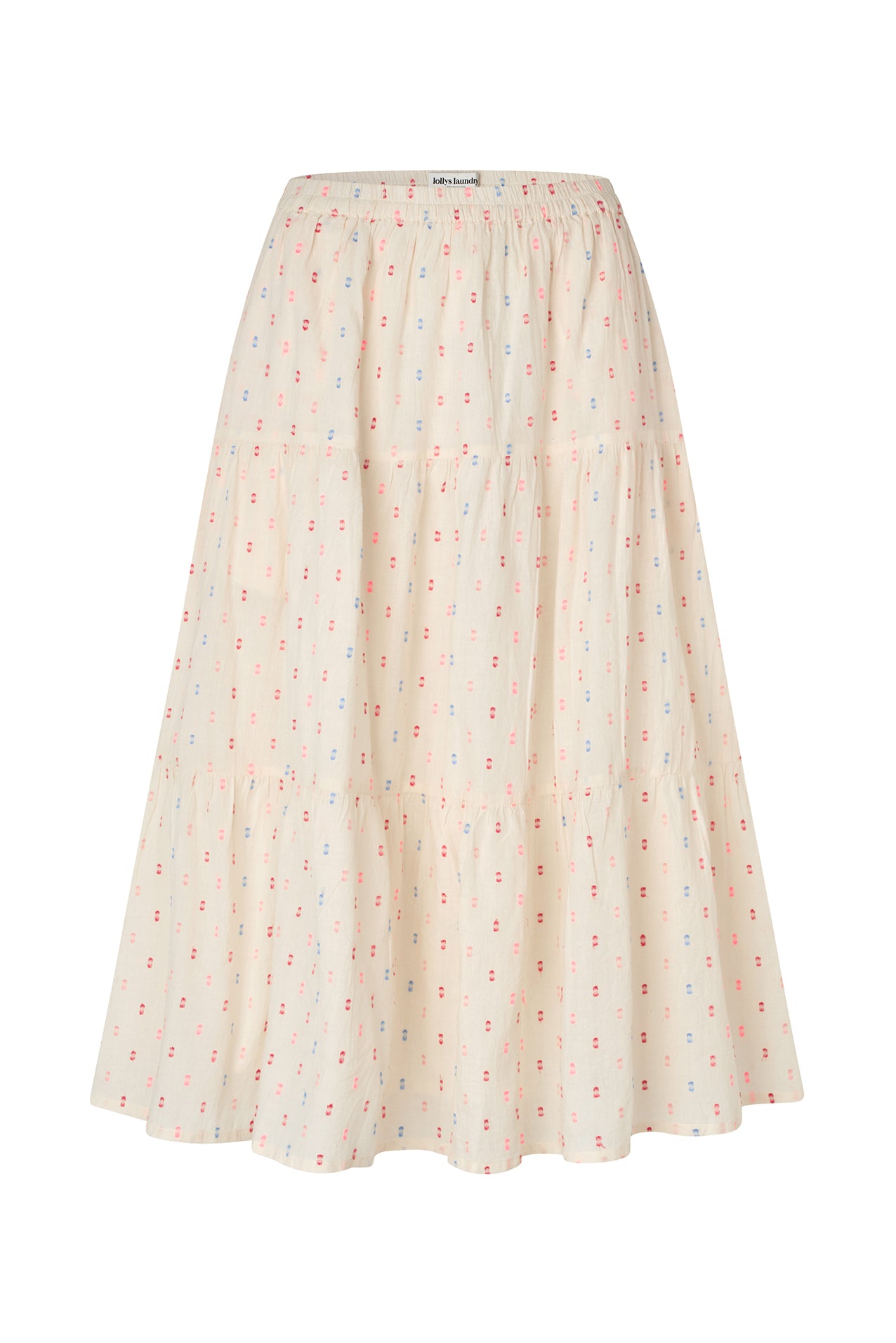 Lollys Laundry MorningLL Midi Nederdel Skirt 02 Creme