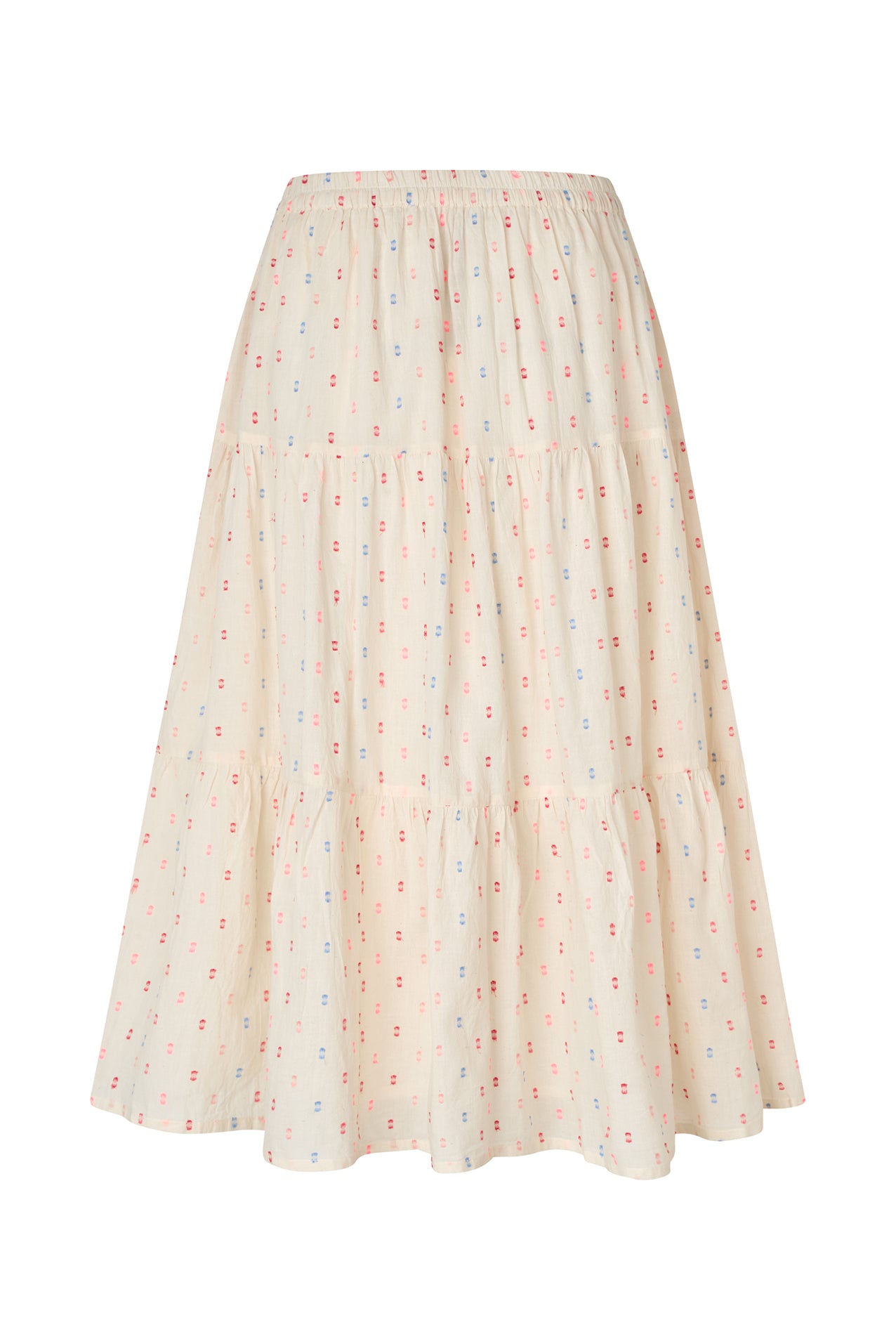 Lollys Laundry MorningLL Midi Nederdel Skirt 02 Creme