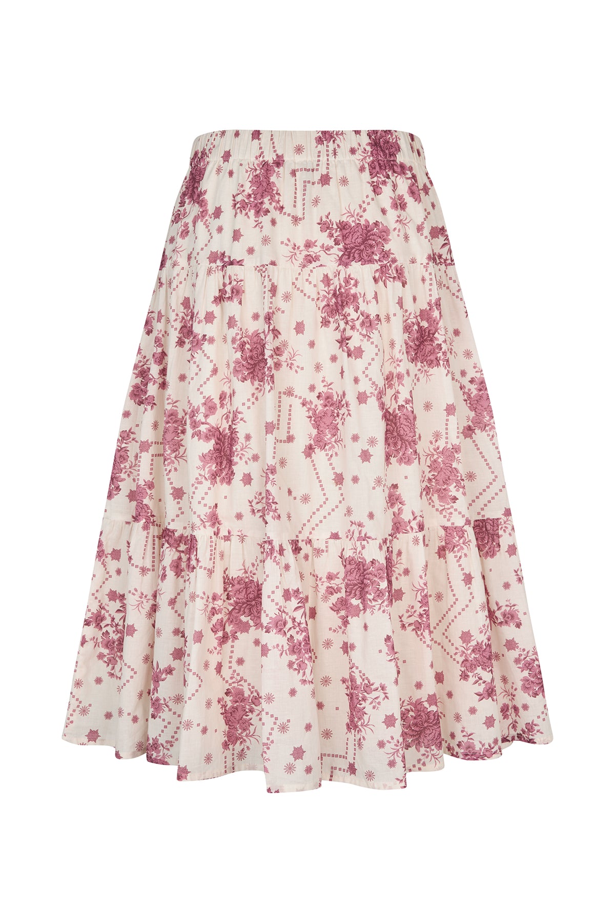 Lollys Laundry MorningLL Midi Nederdel Skirt Blomsterprint