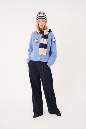 Lollys Laundry MountainLL Halstørklæde scarf 23 Dark Blue