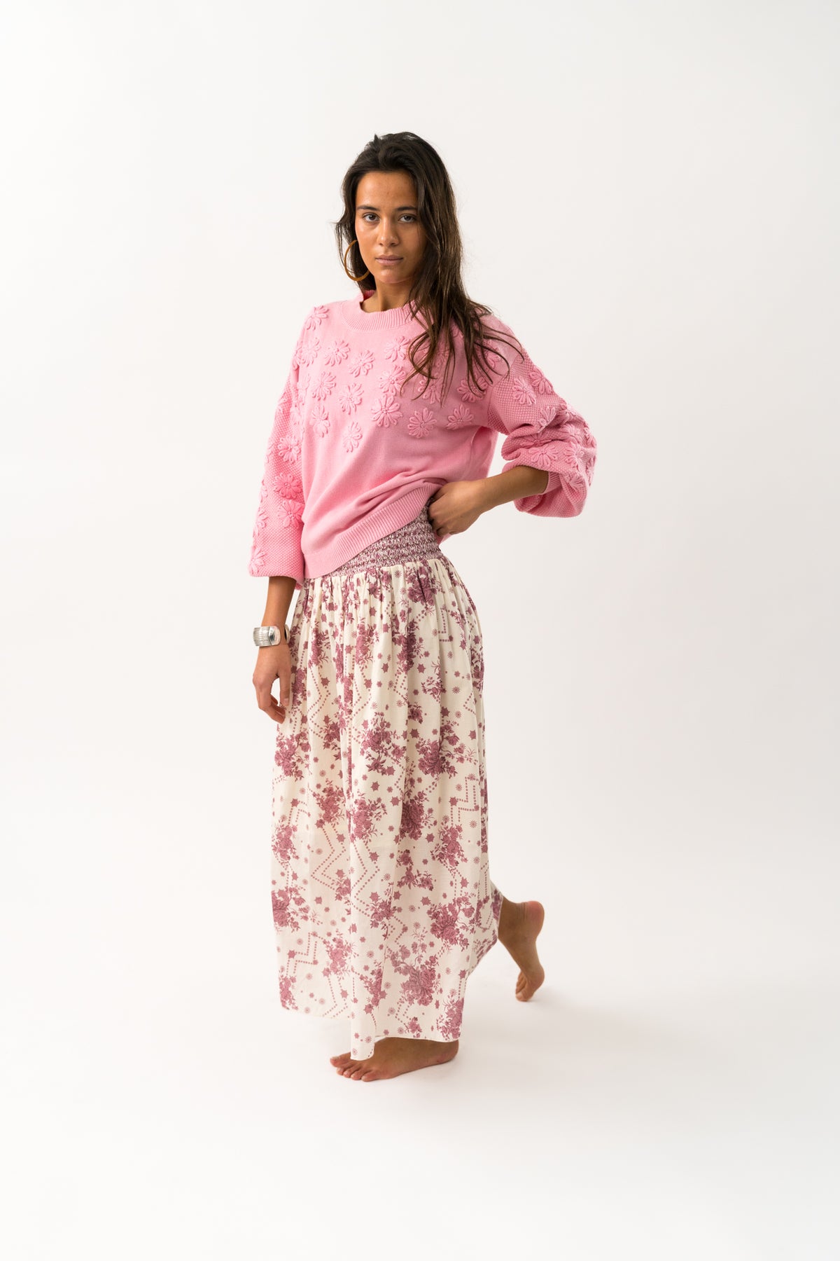 Lollys Laundry MusaLL Striktøje Jumper Neon pink