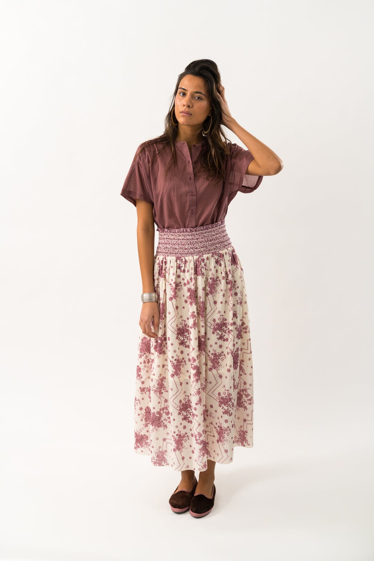 Lollys Laundry MyaLL Skjorte Shirt Bordeaux
