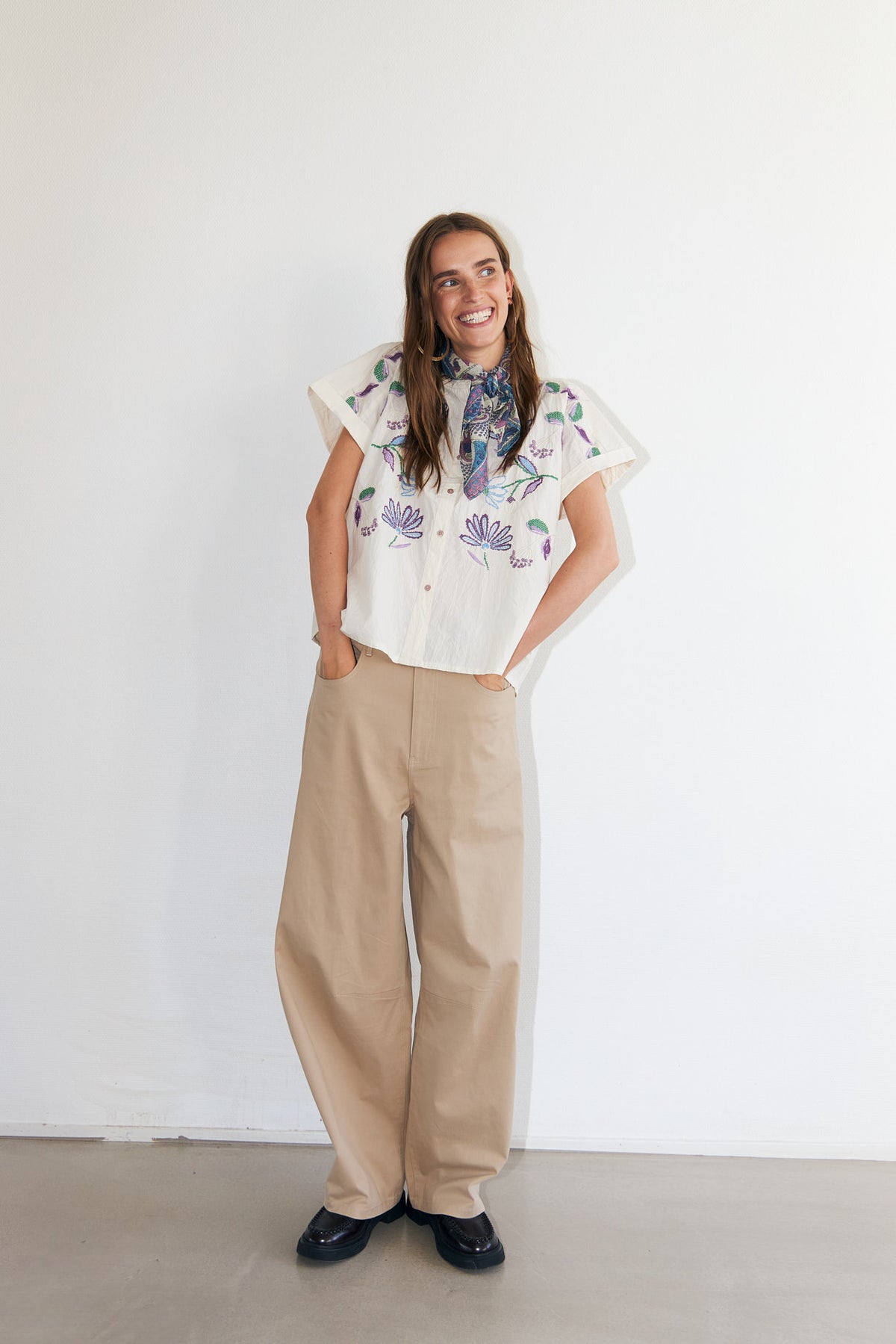 Lollys Laundry MyaLL Skjorte Shirt Creme