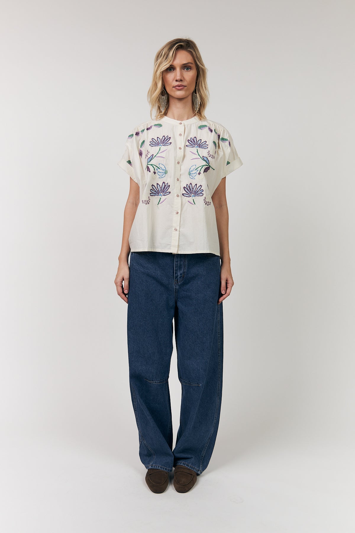 Lollys Laundry MyaLL Skjorte Shirt Creme