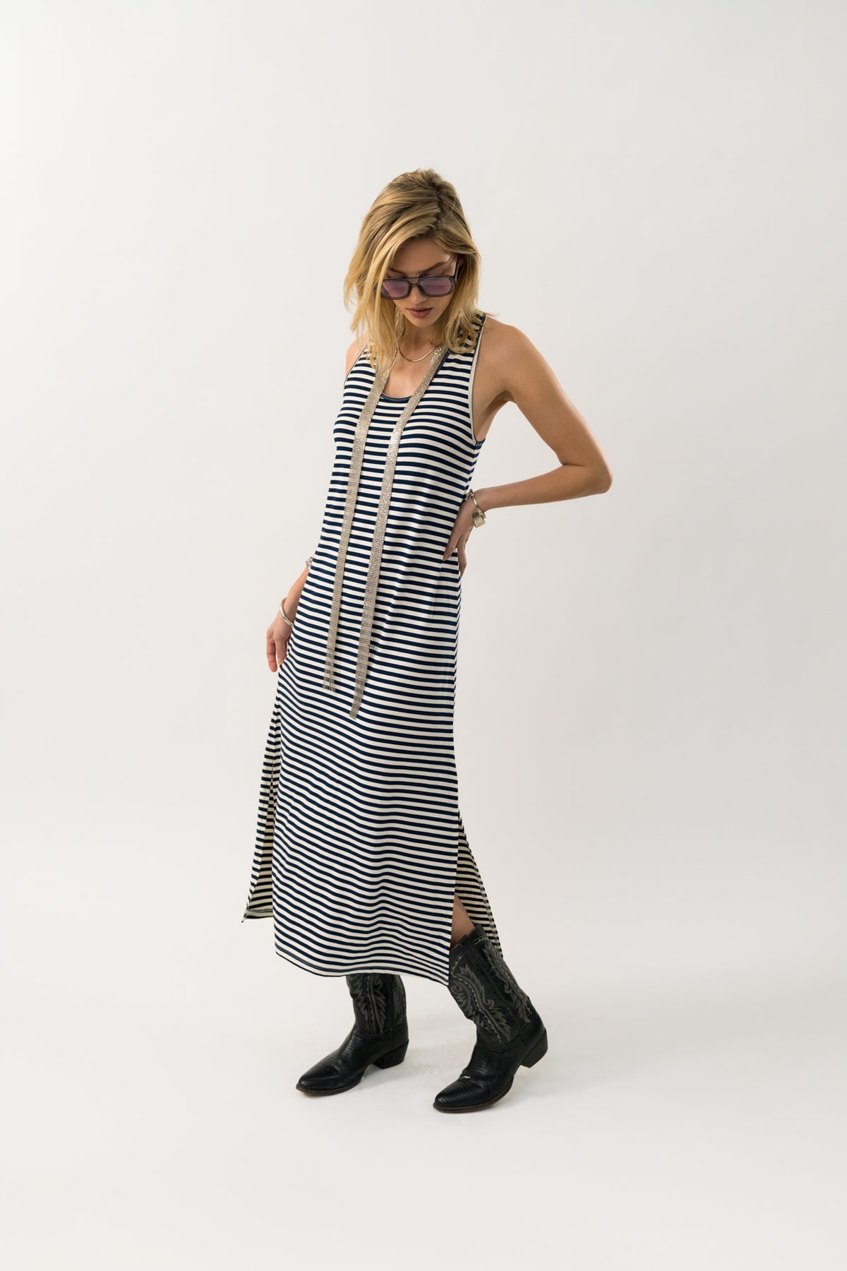 Lollys Laundry MylaLL Maxi Kjole Dress Mørkeblå