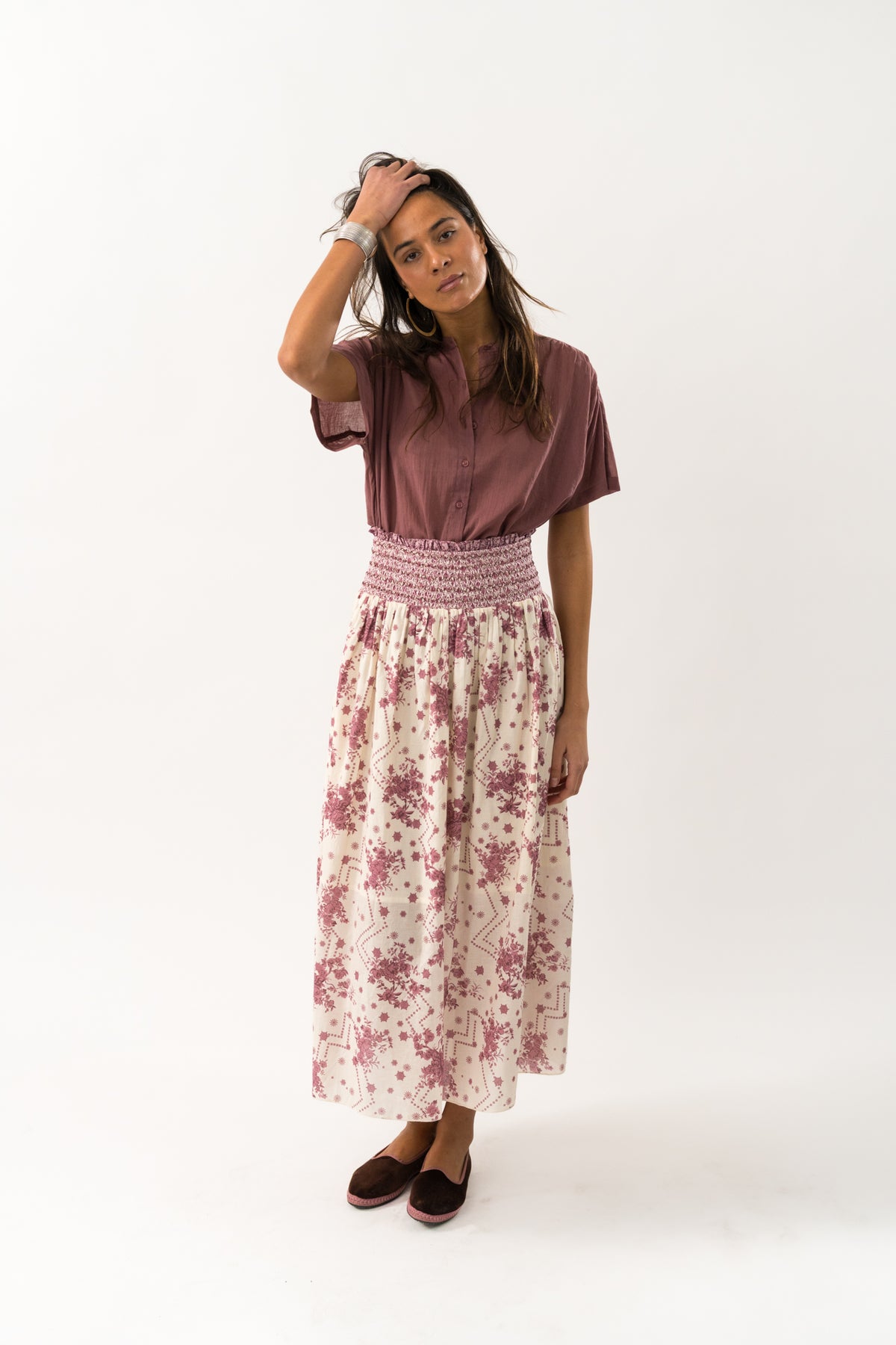 Lollys Laundry MyraLL Maxi Nederdel Skirt Blomsterprint